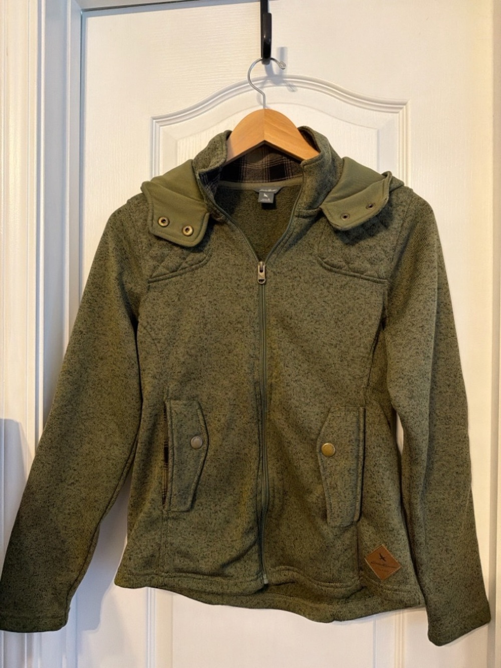 Eddie Bauer Women’s Full Zip Jacket – Olive Green – Size Small